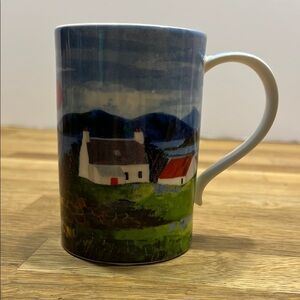 DUNOON Red Moon by Alexandra Steele Fine Bone China 8oz Coffee Mug Tea Cup